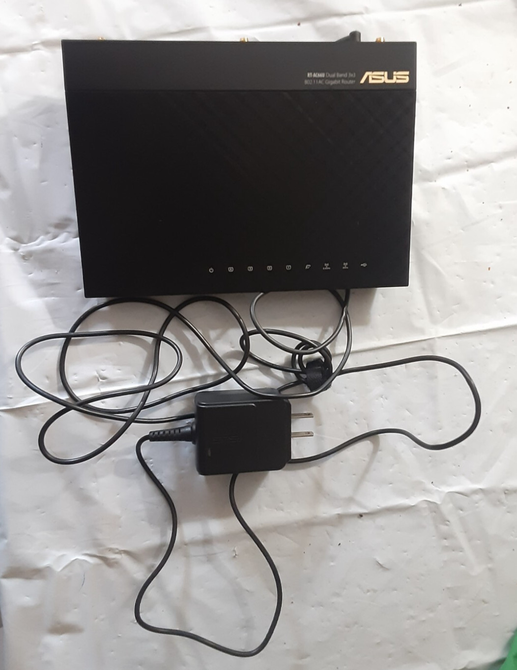 ASUS RT-AC66U Dual-Band  3x3 Gigabit Wi-Fi Router, bundle w/ power supply