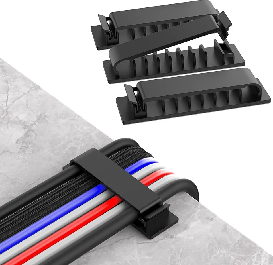 1 pc Self-Adhesive Cable Organizer Clips Wire Clamp Holder Cord Management