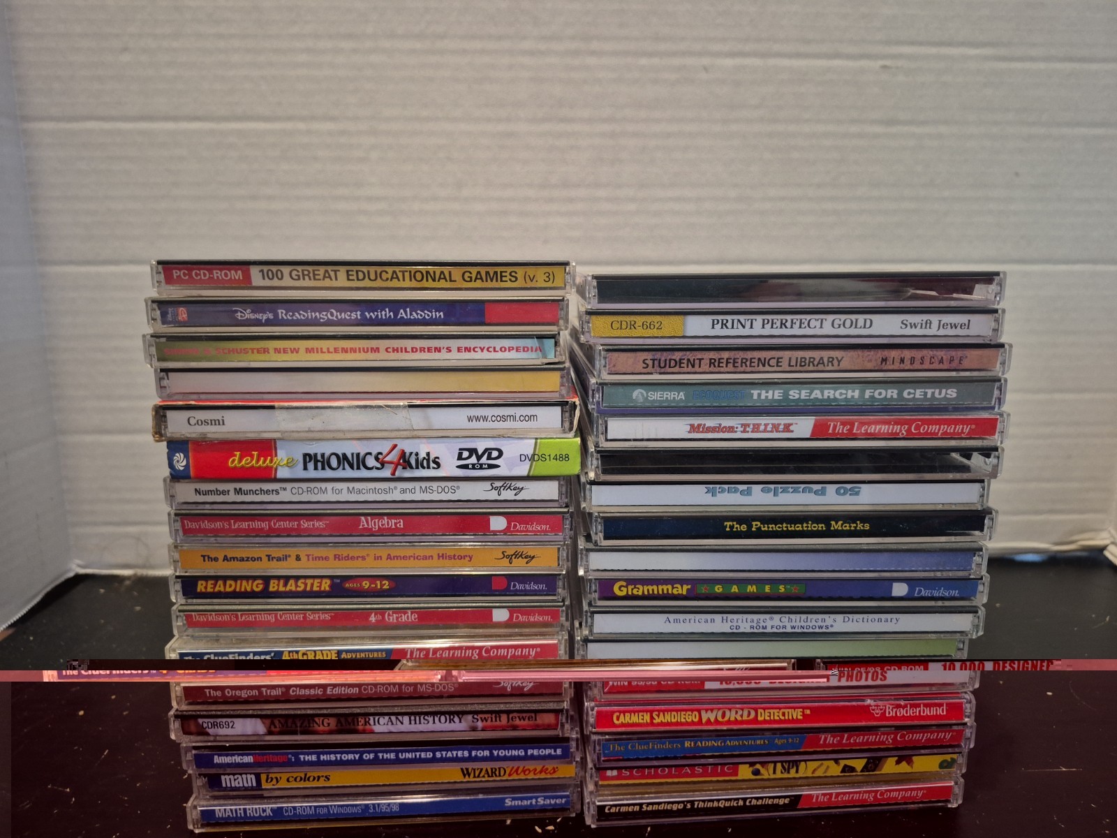 Lot Of 34 Educational CD-ROM Discs EUC Elementary School Teachers 
