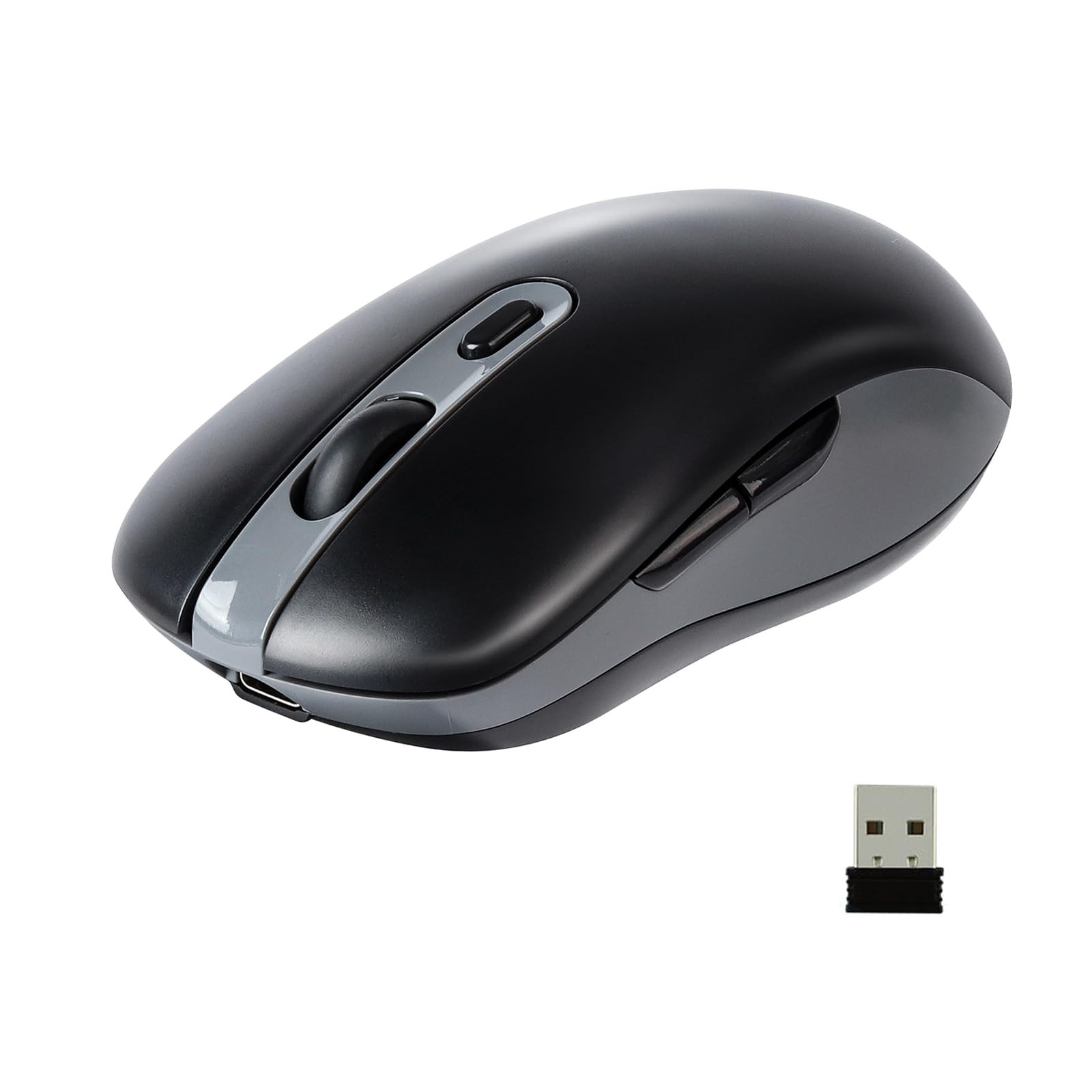 elec Space Wireless Mouse, Dual Mode Type-C Black