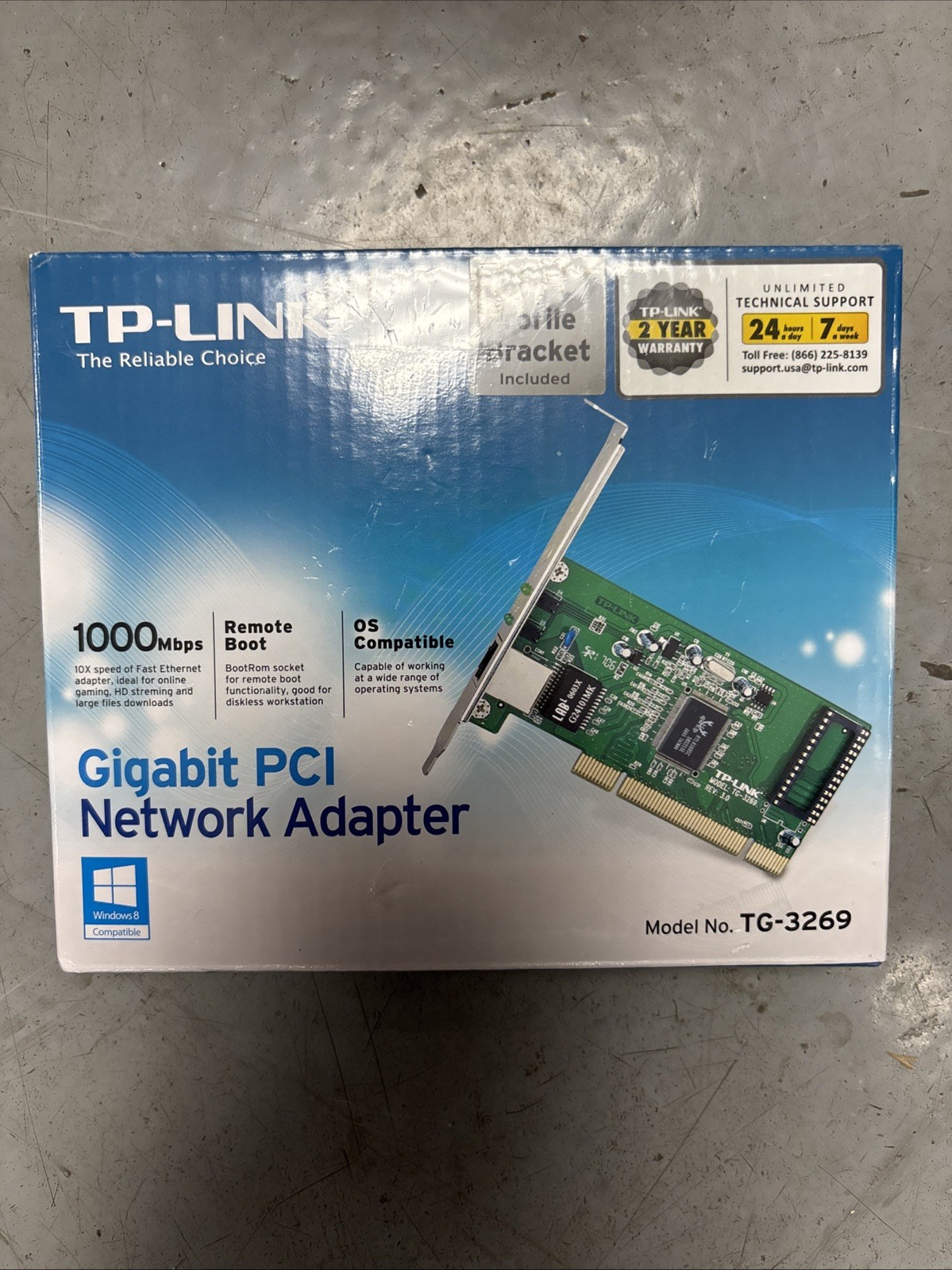 TP-LINK TG-3269 10/100/1000Mbps Gigabit PCI Network Adapter
