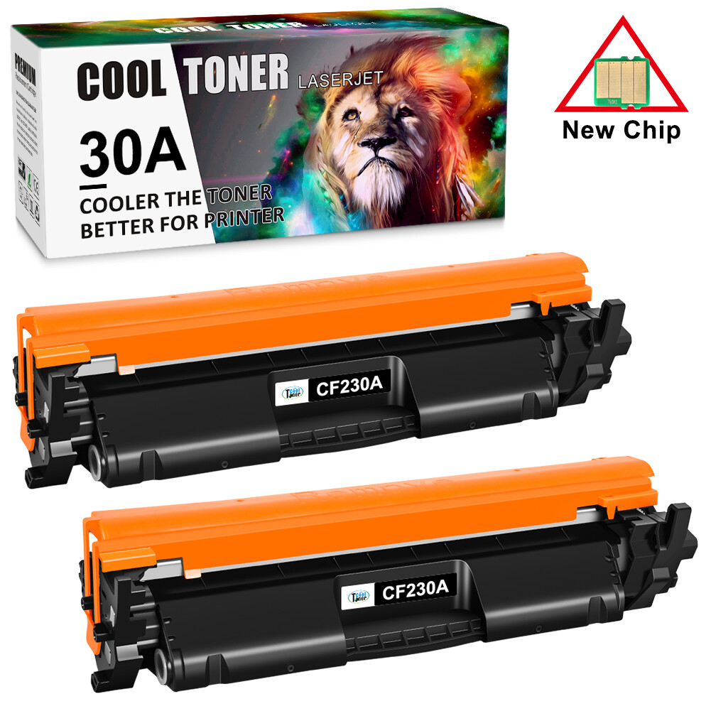 2 Pack CF230A Toner Cartridge For HP 30A LaserJet Pro M203dw MFP M227fdw M227fdn