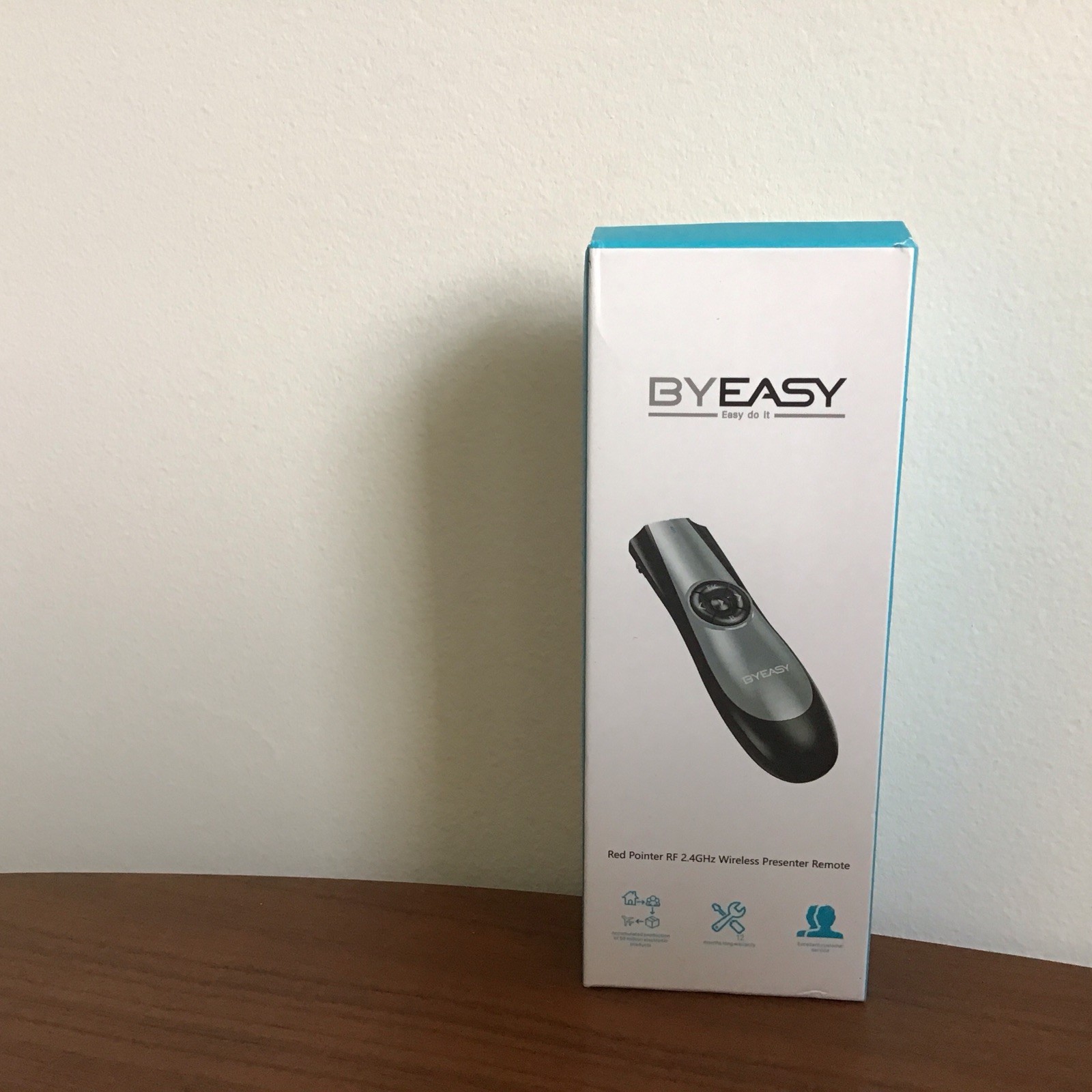 BYEASY RED POINTER RF 2.4GHz Wireless Presenter Remote Control NEW IN BOX SEALED