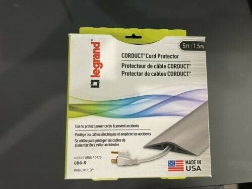 LEGRAND CORDUCT CORD PROTECTOR GREY 5'