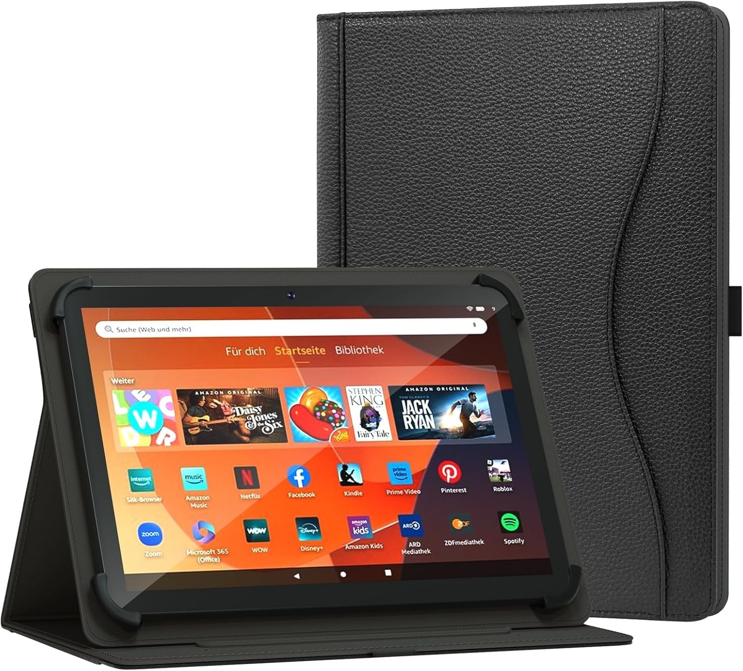 Universal 10 10.1 inch Tablet Case for Android 16 15 Tablet 10.5 11 inch Black