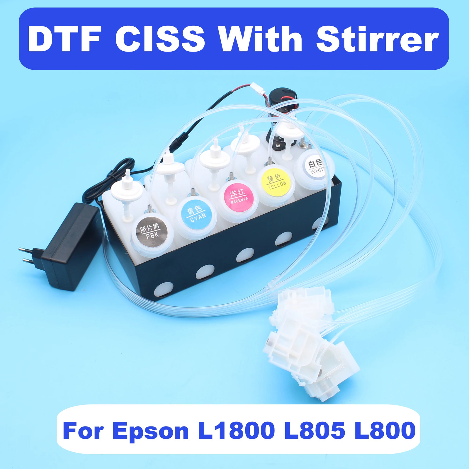 250ML High quality L1800 DTF CISS For Epson L800 L805 DTF printer