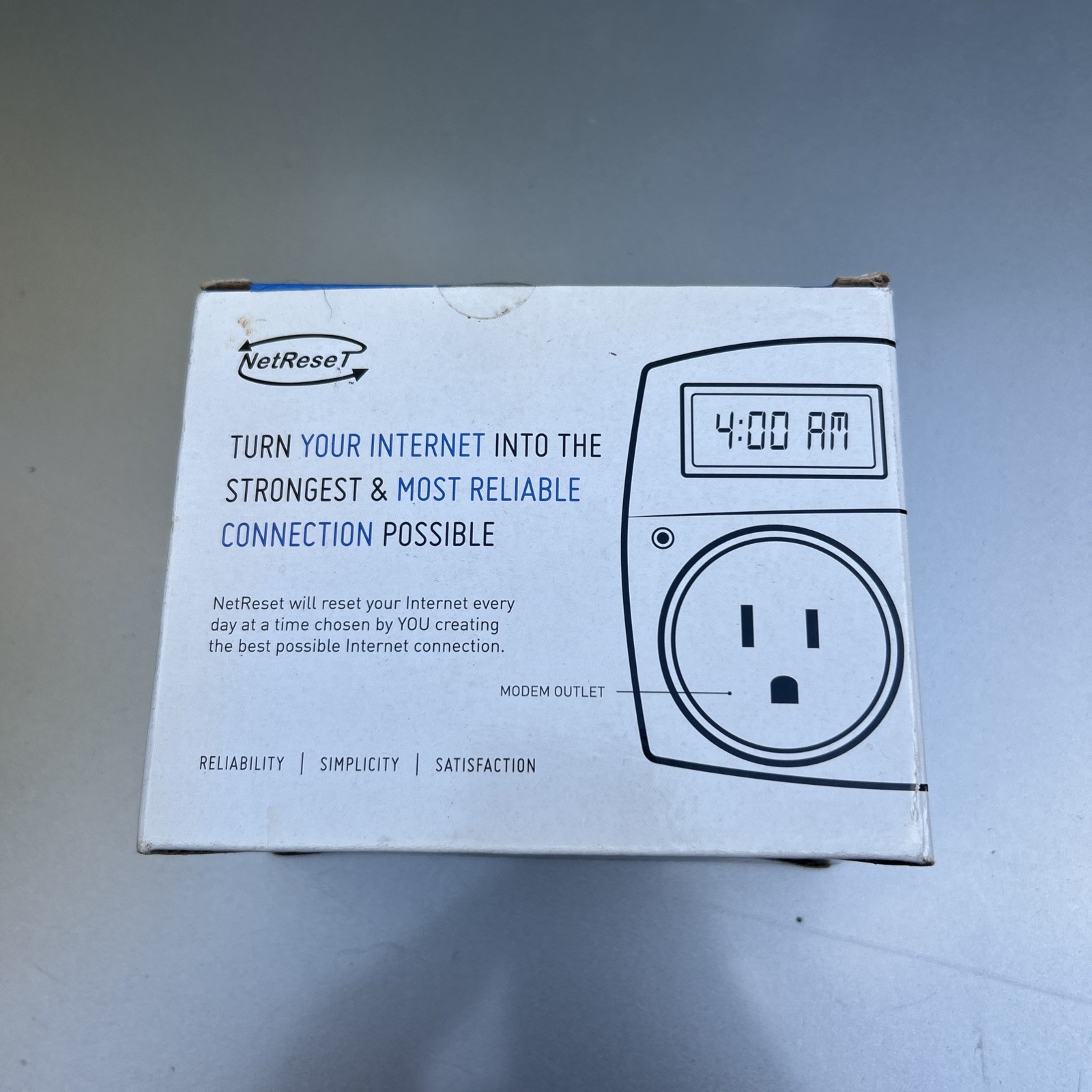 NetReset Digital Automatic Reset Timer Outlet Router & Modem - Open Box