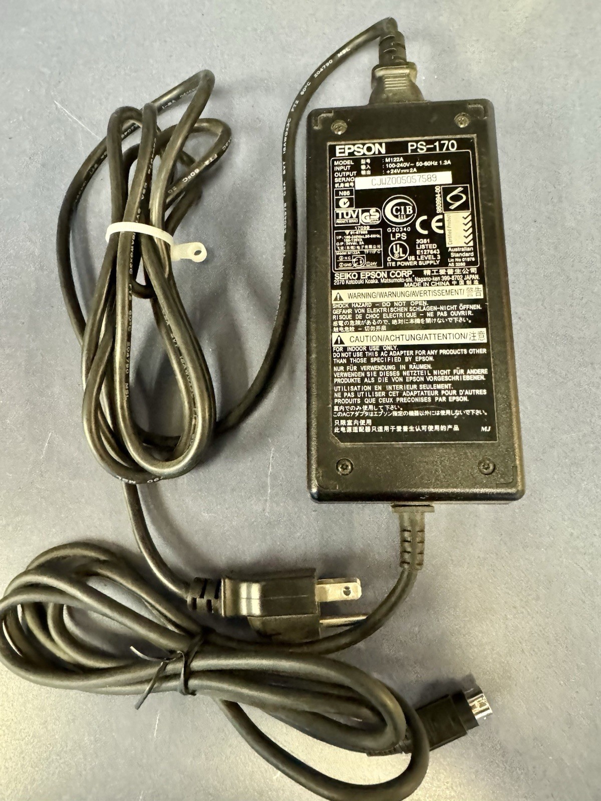 Epson PS-170 Power Supply - Genuine M122B
