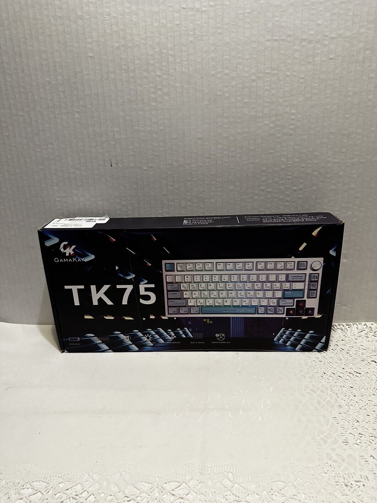 GK GAMAKAY TK75 75% Mute Mechanical Keyboard w/ Knob Control, Bluetooth Phoenix