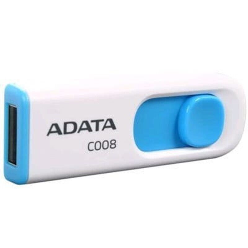 Adata 8GB C008 USB2.0 Flash Drive - Blue
