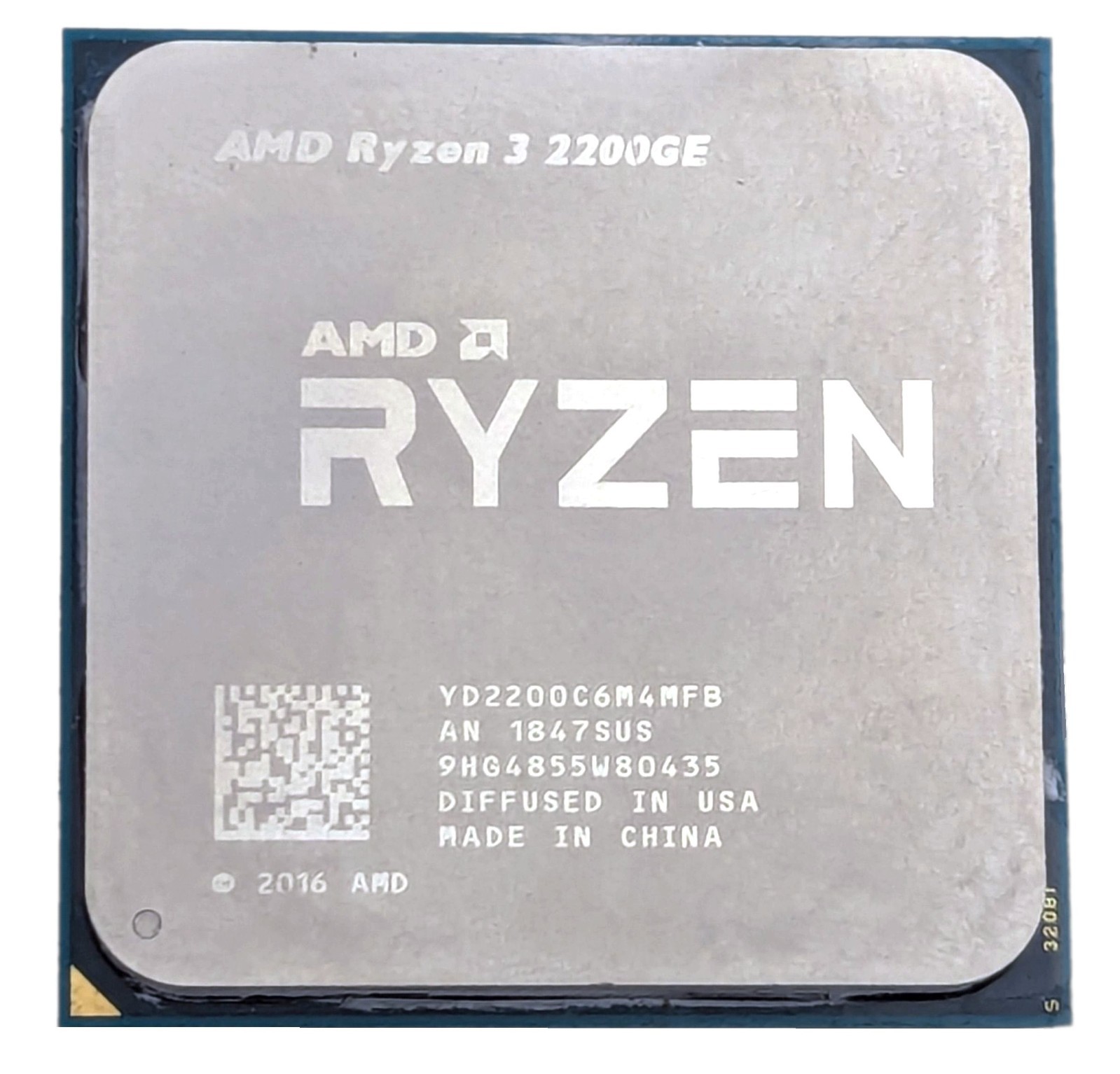 AMD Ryzen 3 2200GE 3.20GHz Socket AM4 Quad-Core 4MB CPU Processor YD2200C6M4MFB