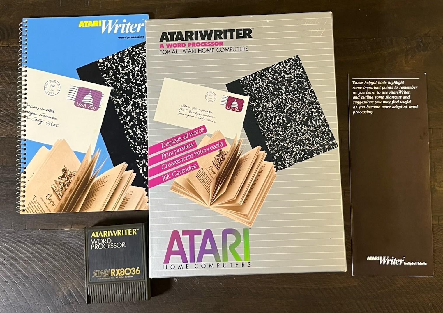 AtariWriter Word Processor Cartridge for Atari 8-bit Computers
