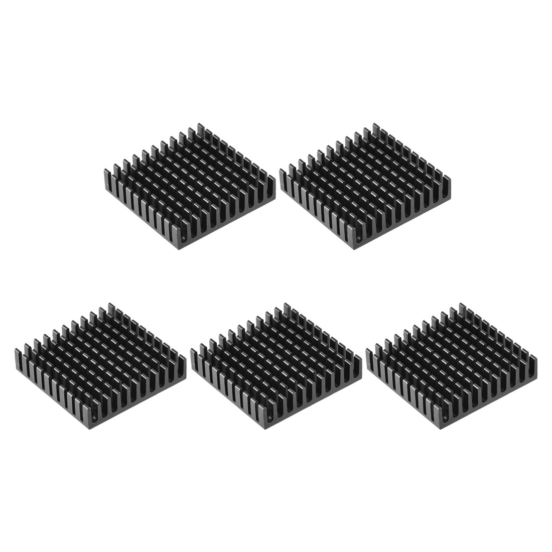 Electronic Radiators Heatsink for MOS GPU IC Chip Black 45 x 45 x 10 mm 5pcs