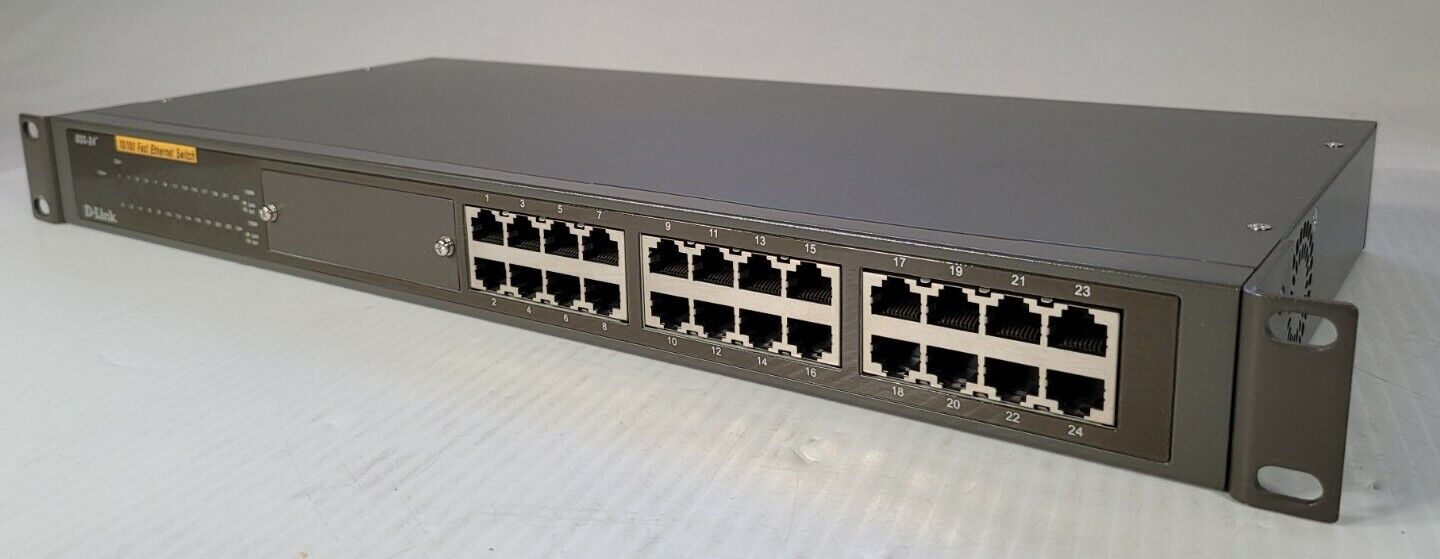 D-Link 24-Port 10/100 FE Unmanaged Network Switch DSS-24+