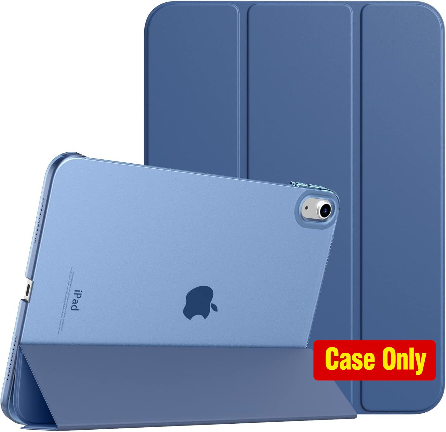 Slim Stand Cover Case for iPad 11th Gen 2025 11 Inch, Hard Translucent Back