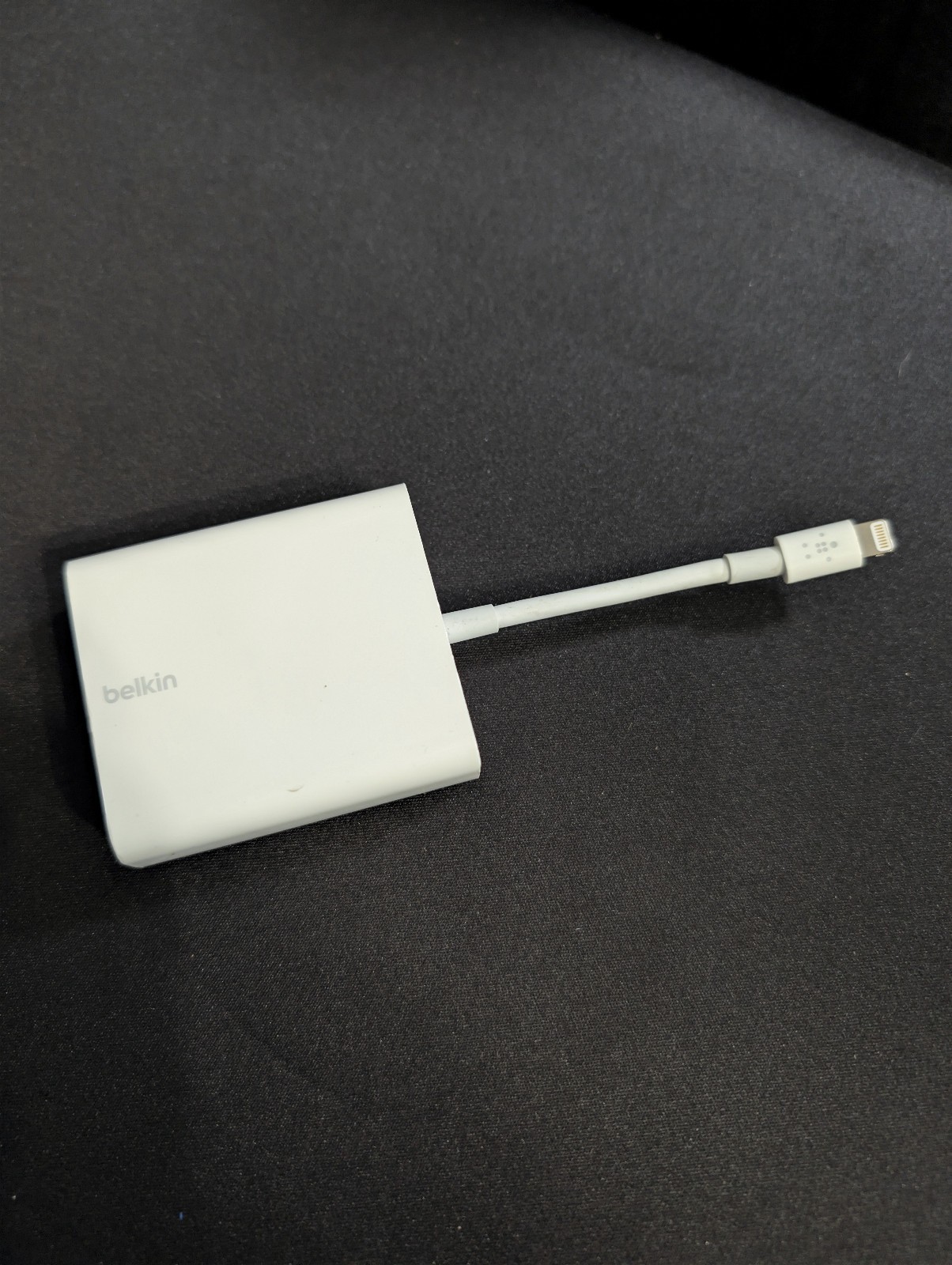 Genuine Belkin Ethernet + Power Adapter with Lightning Connector (Model: F8J227)