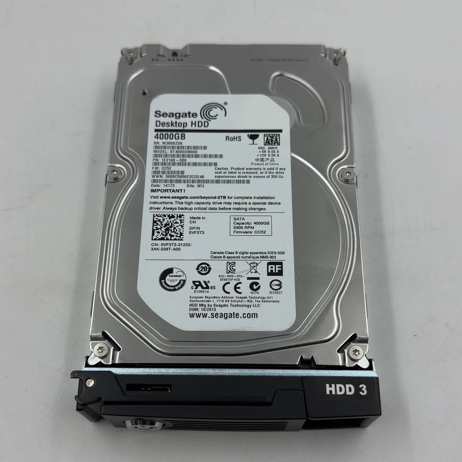 Seagate 3.5" Desktop HDD 4TB SATA III 6Gbps HDD ST4000DM000