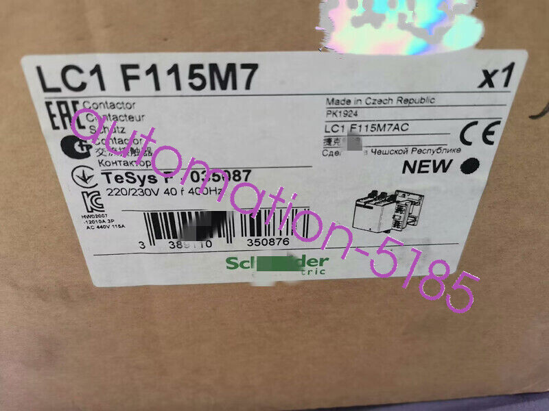 1PCS Contactor LC1F115M7 New fedex or DHL