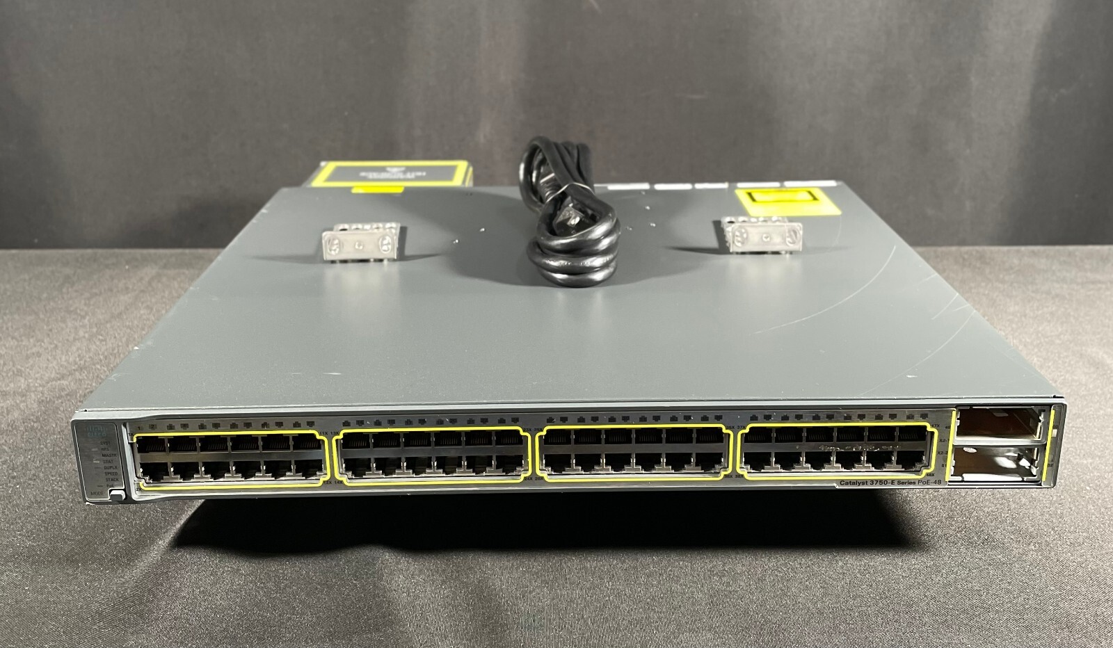 Cisco WS-C3750E-48PD-EF 48 Port Gigabit PoE Ethernet Switch -Same Day Shipping