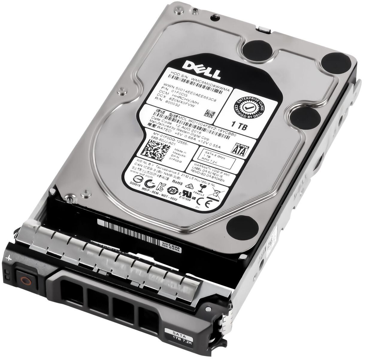 HARD DRIVE DELL 01F0DG WD1004FBYZ 1TB 7.2K 128MB SATA III 3.5''