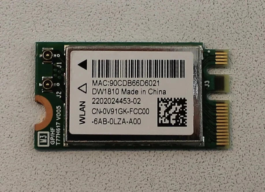 NEW  Dell XPS 8940 8930 / G5 5000 5090 WIFI Bluetooth Wireless Card V91GK 0V91GK