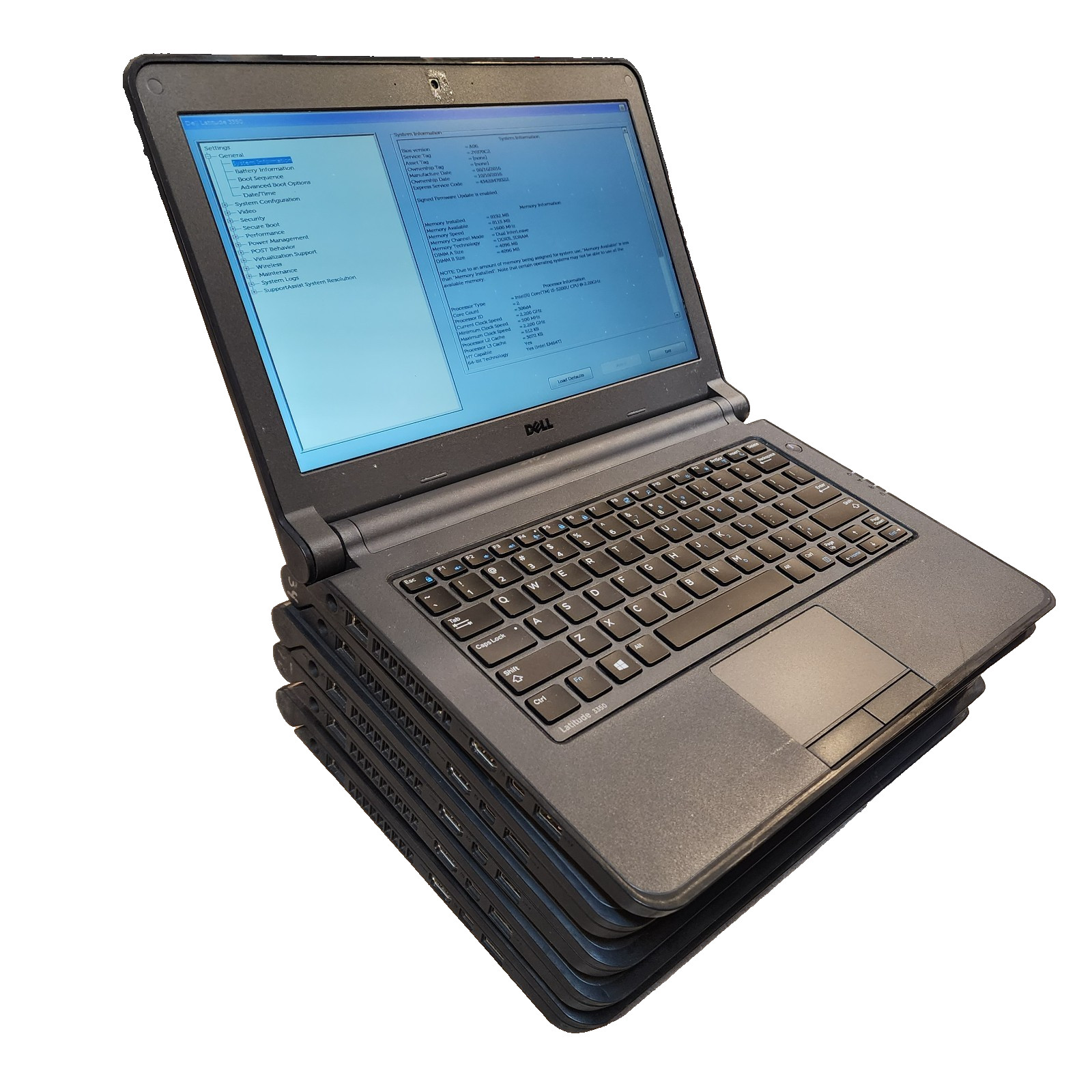 5x Lot Dell Latitude 3350 13.3" Intel Core i5-5200U 8GB RAM No SSD Laptops