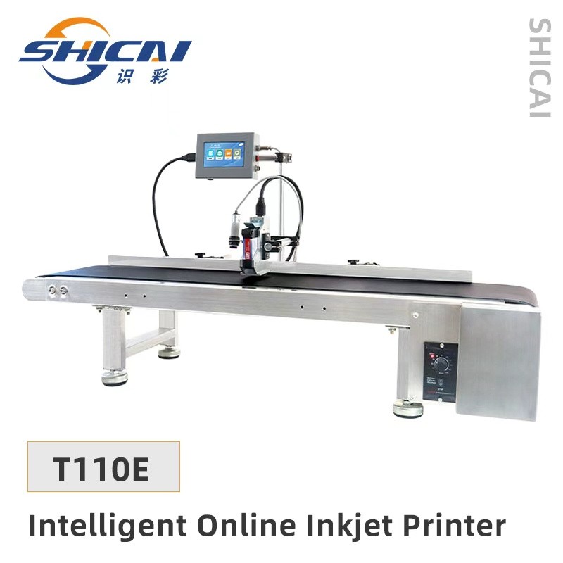 Online Inkjet Coder 12.7mm Date Expiry Printer for Packaging Without Conveyor