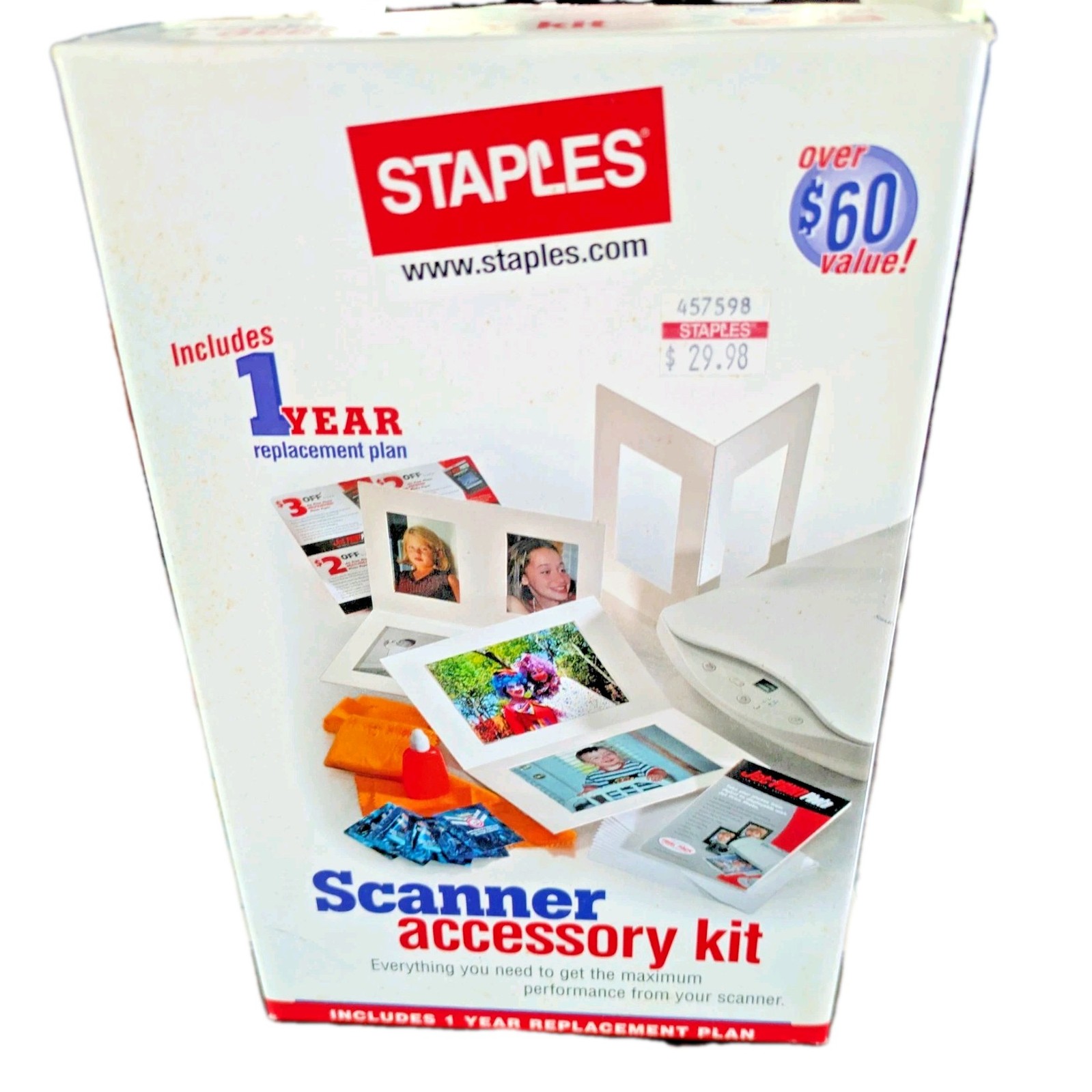 VTG Staples Scanner Accessory Kit - ScanRight Templates, Photo Paper, Cleaning 