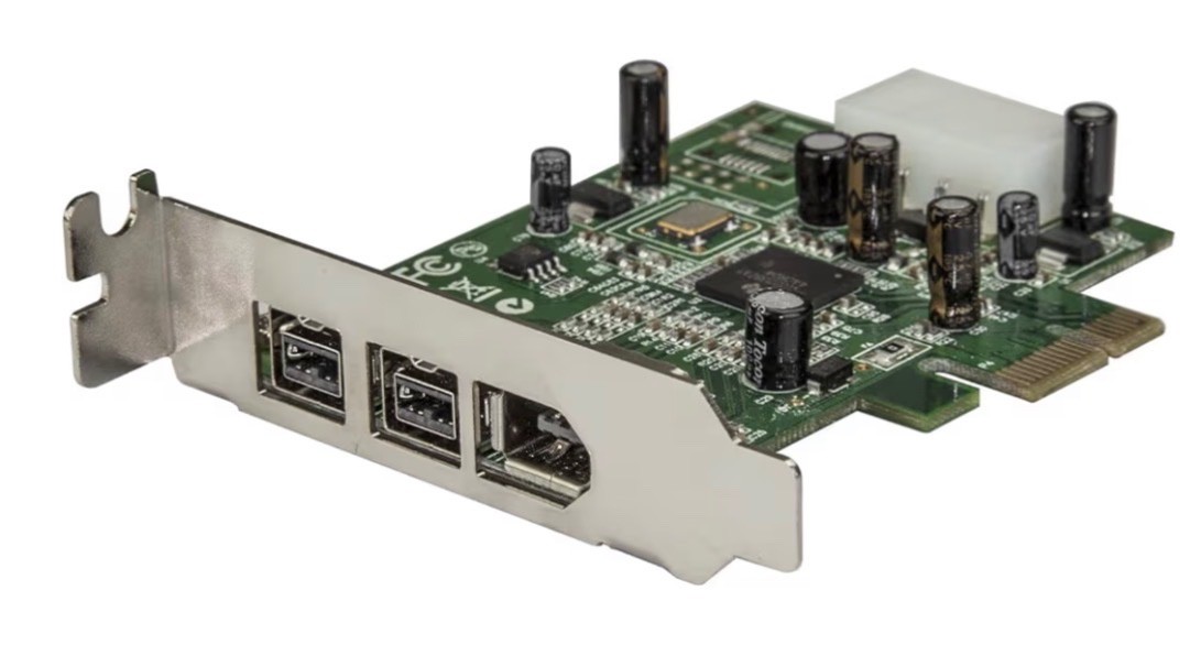 3 Port 2b 1a Low Profile 1394 PCI Express FireWire Card Adapter - PCI Express