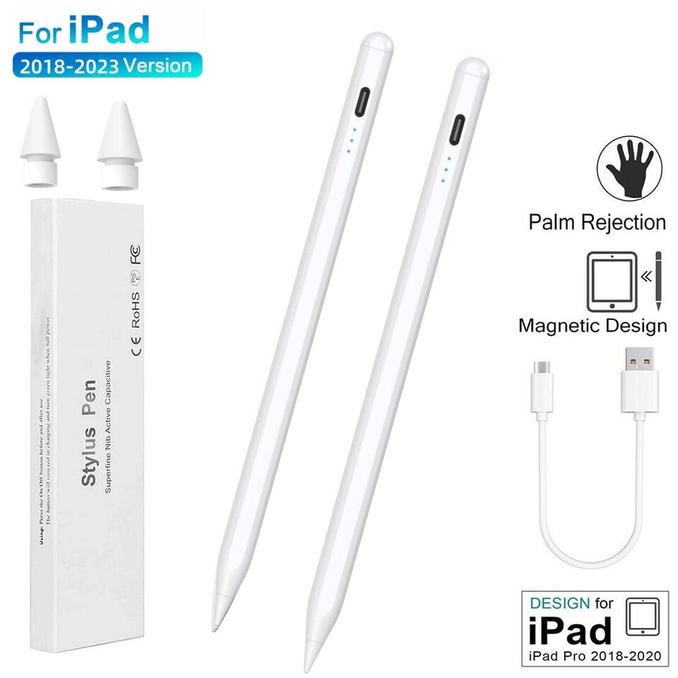 2pcs For Apple Stylus Pencil iPad 10/9/8/7/6th Gen Air 5/4/3 iPad Pro/ipad mini