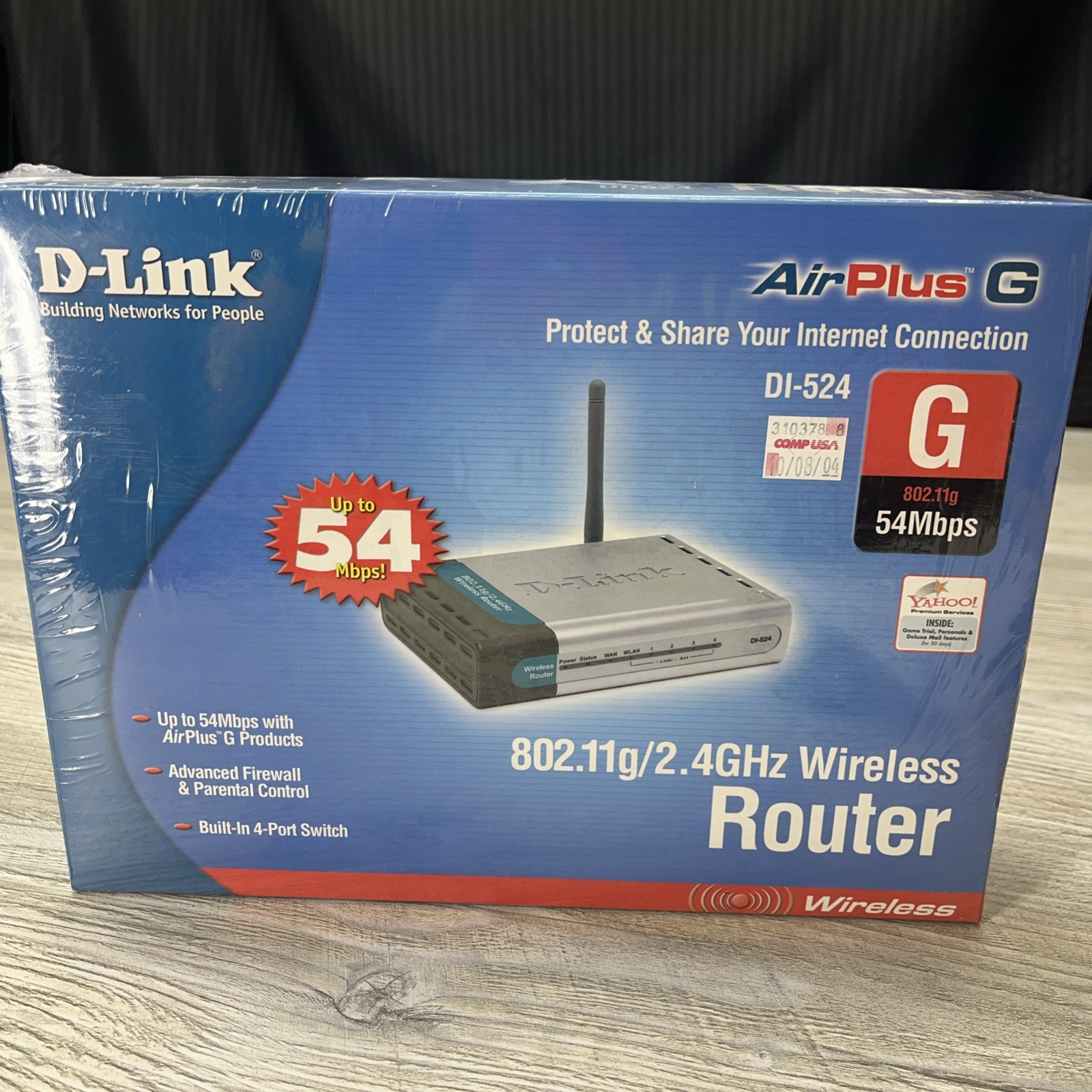 D-Link DI-524 Wireless G Broadband Cable WiFi Router G54 - New/Sealed