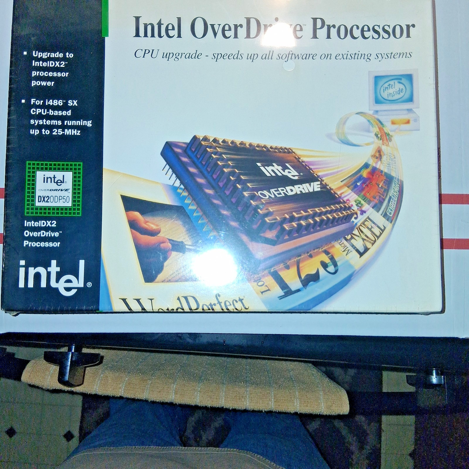 Vintage CPU Intel OverDrive Processors DX20DP50 V3 1992 486 SZ932 NIB - RARE 