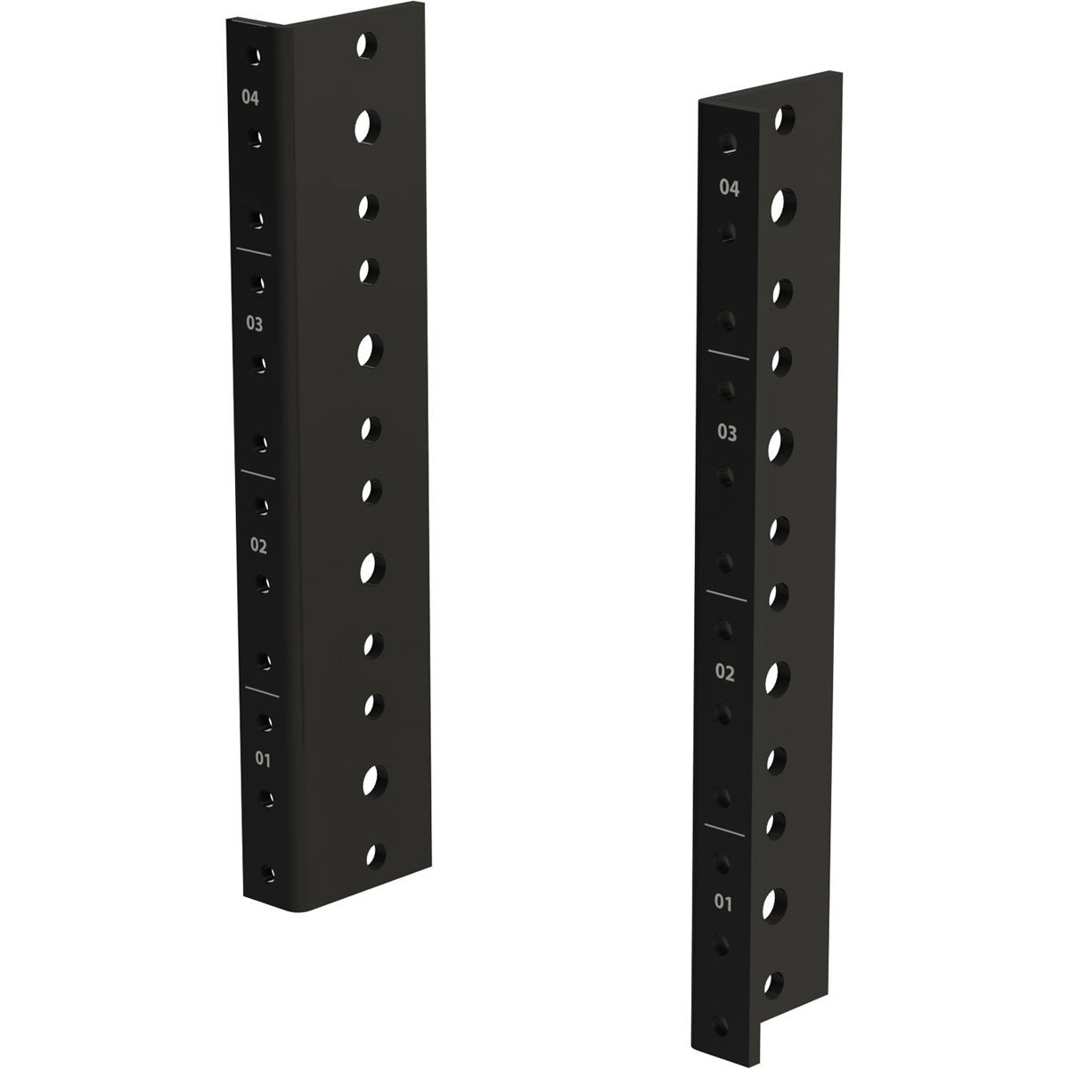 Gator Cases Rackworks Rack Rail Set for 6RU Rackmount Cases, Tapped 10-32