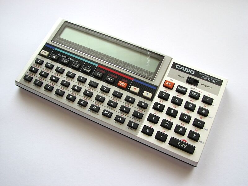 Vintage 1985 Casio FX-730P LCD BASIC pocket 🔴 computer calculator