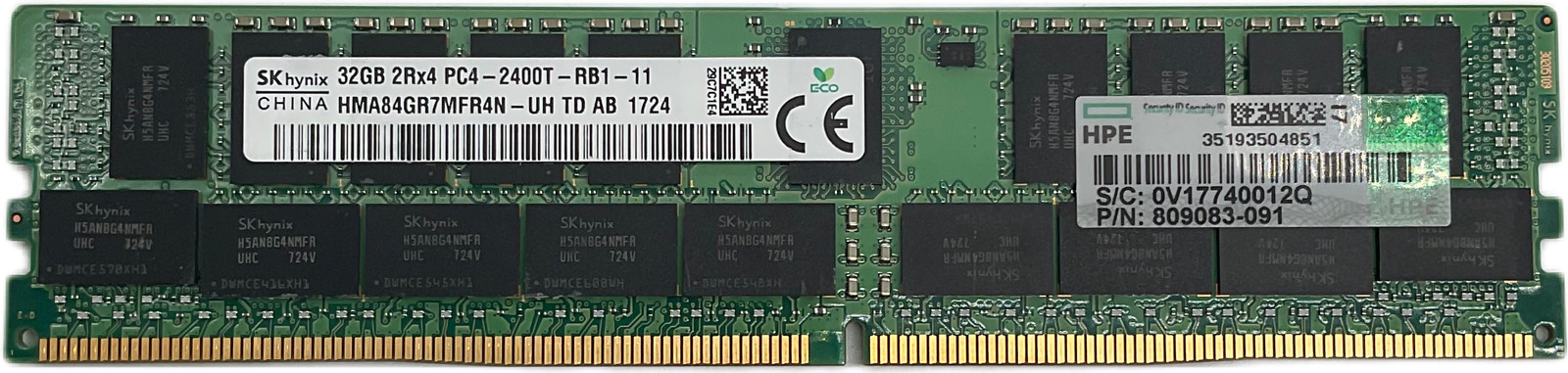 SK Hynix 32GB PC4-2400T-RB1 (1x32GB) DDR4 Server RAM