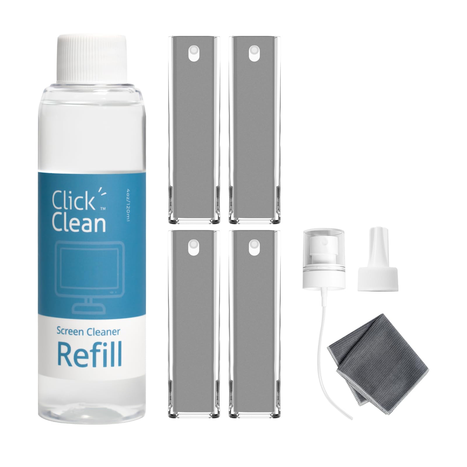 Screen Cleaner Kit, 4 Cleaning Sprays with 4 oz Refill