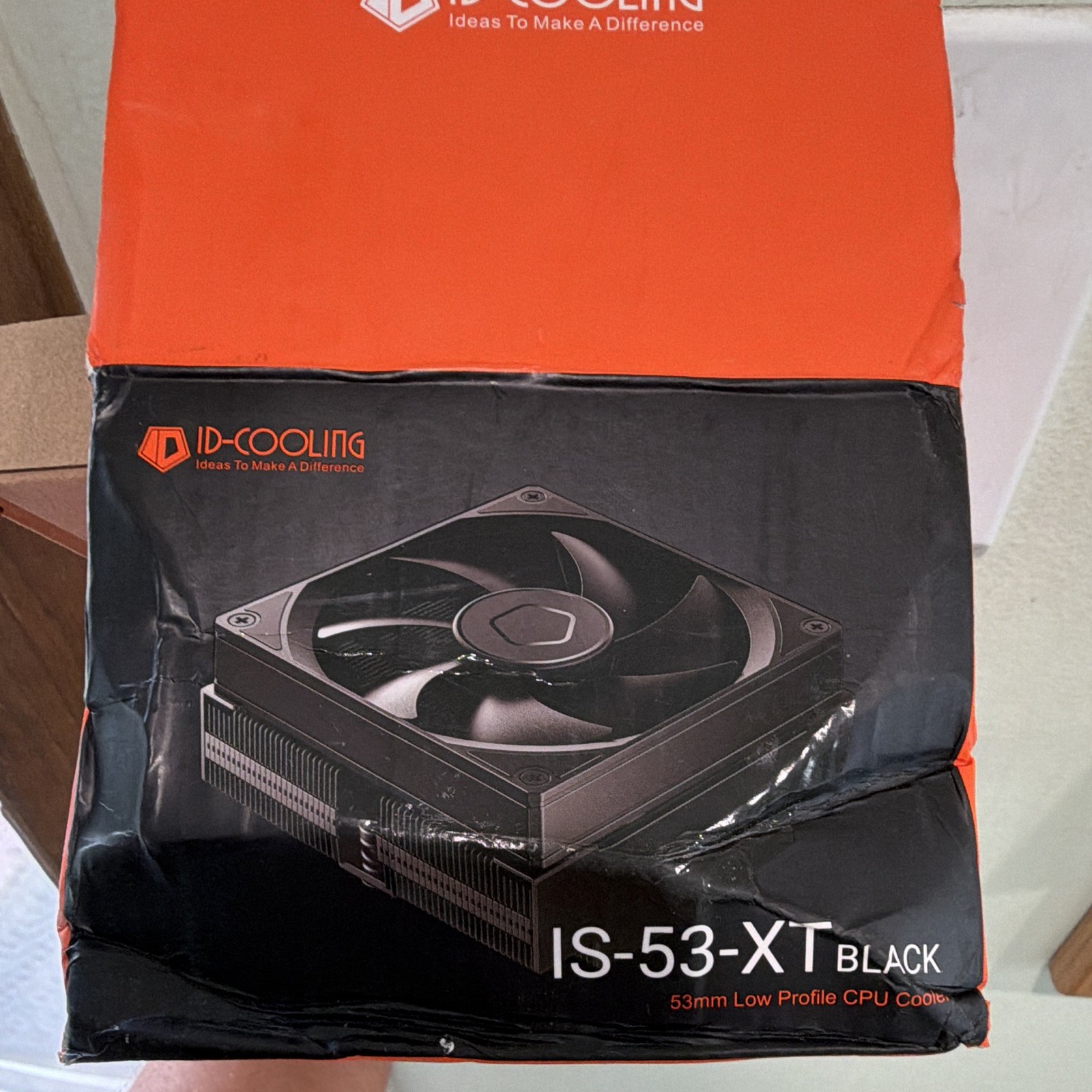 2 ID-COOLING IS-53-XT Black 53mm Low Profile CPU Cooler 120mm 54.6CFM 2800RPM