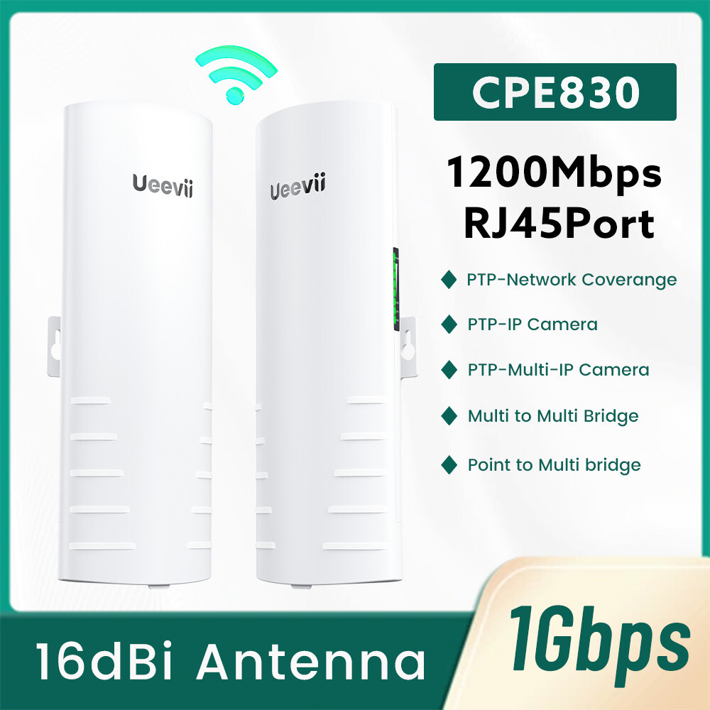 Gigabit Wireless WiFi Network Bridge 1200Mbps Ethernet Bridge Point to Point CPE