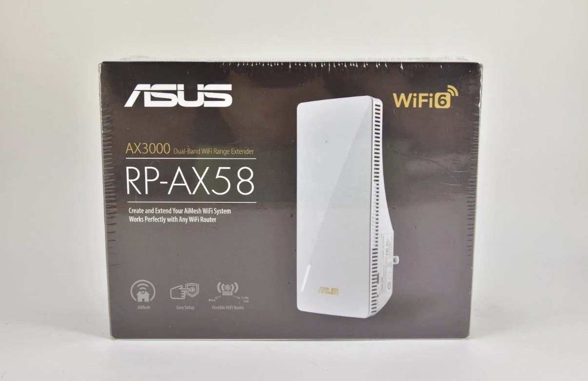 ASUS RP-AX58 AX3000 Dual Band WiFi 6 Range Extender AiMesh Booster NEW NIB