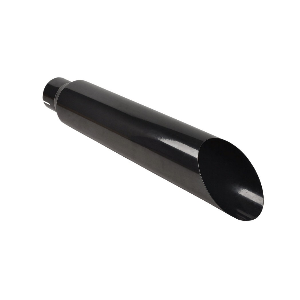 For Black Straight Exhaust Tip 5"-7" MT032004