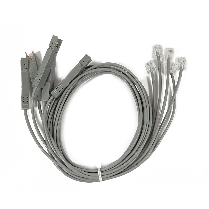 Hot 1 Meter 110 Test for Head Alligator Clip RJ11 RJ45 Voice Module Test Cord Le