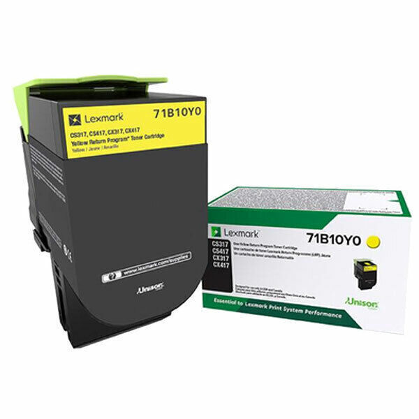 Lexmark 71B10Y0 2,300 Page-Yield (Yellow) Open Box But Not Removed