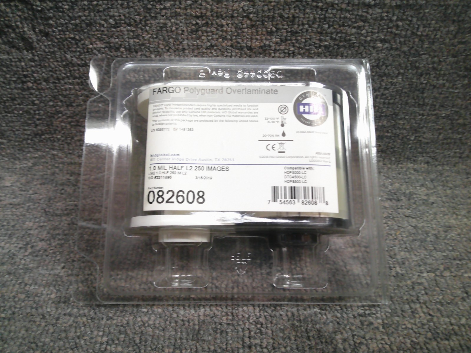 082608 New Genuine Fargo Polyguard Overlaminate 1.0 mil half L2 250 images