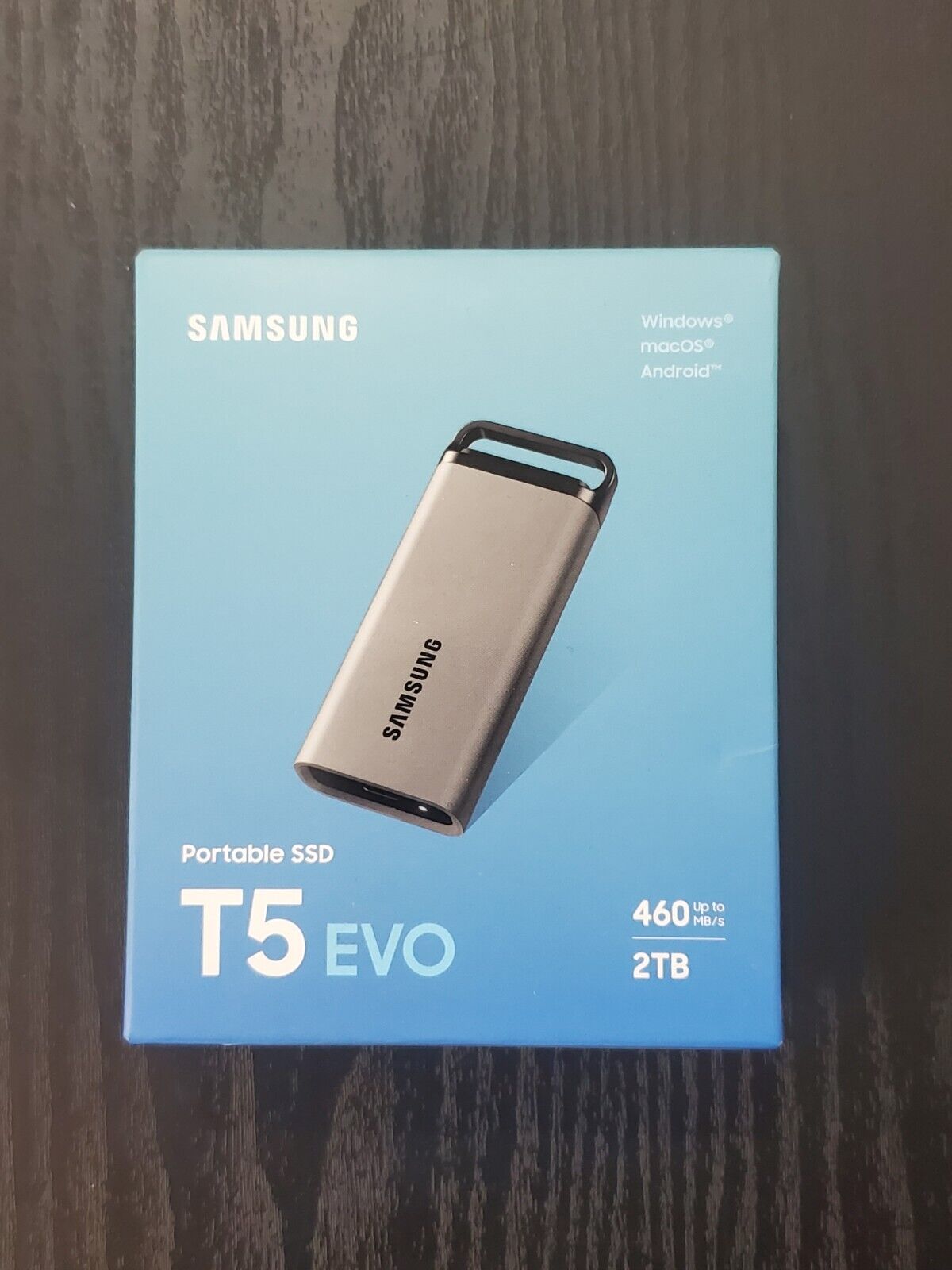 SAMSUNG T5 EVO Portable SSD 2TB, USB 3.2 Gen 1 External Solid State Drive - Fast