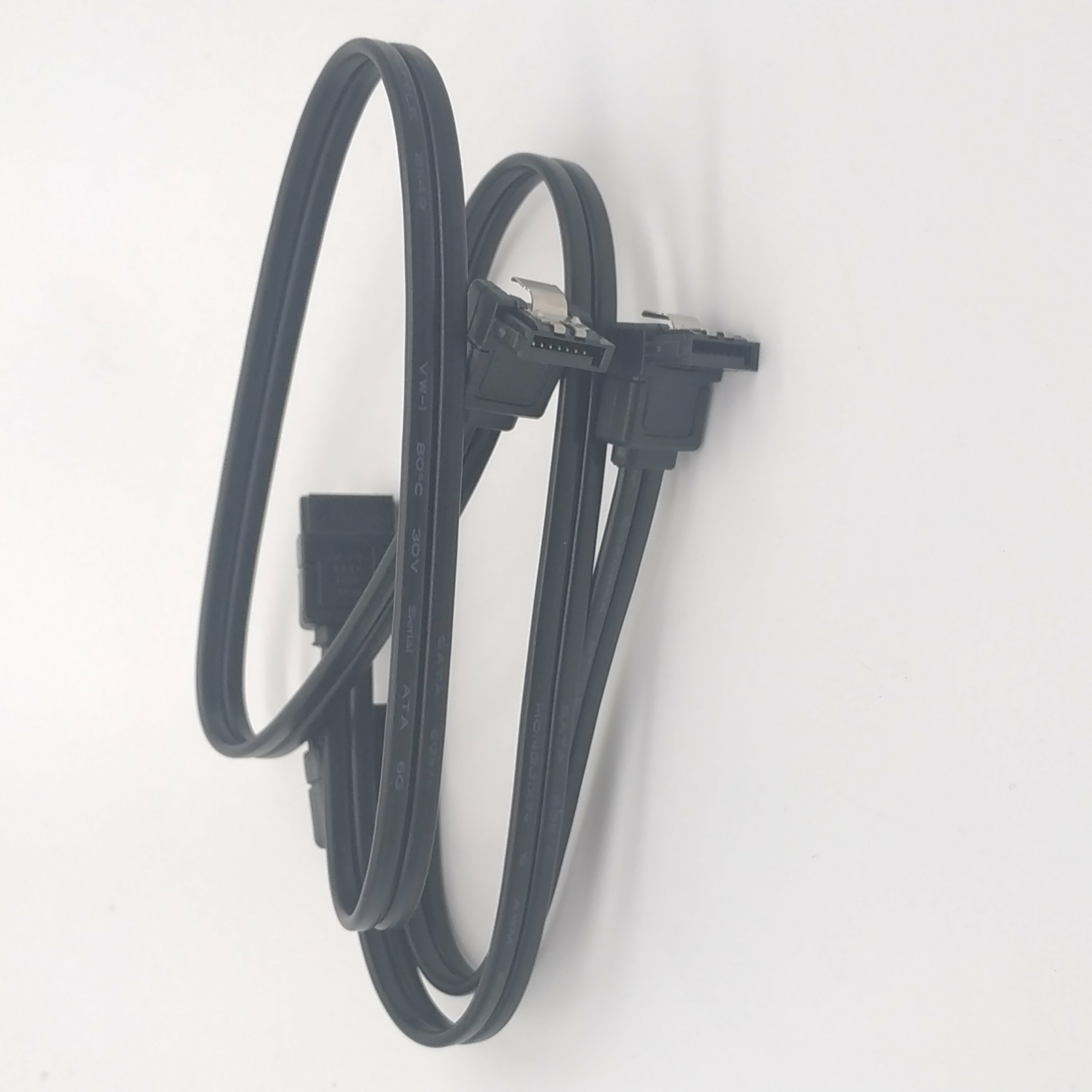 2pcs Asus SATA 3.0 6Gbps HDD hard drive data cable right angle WITH LATCHES