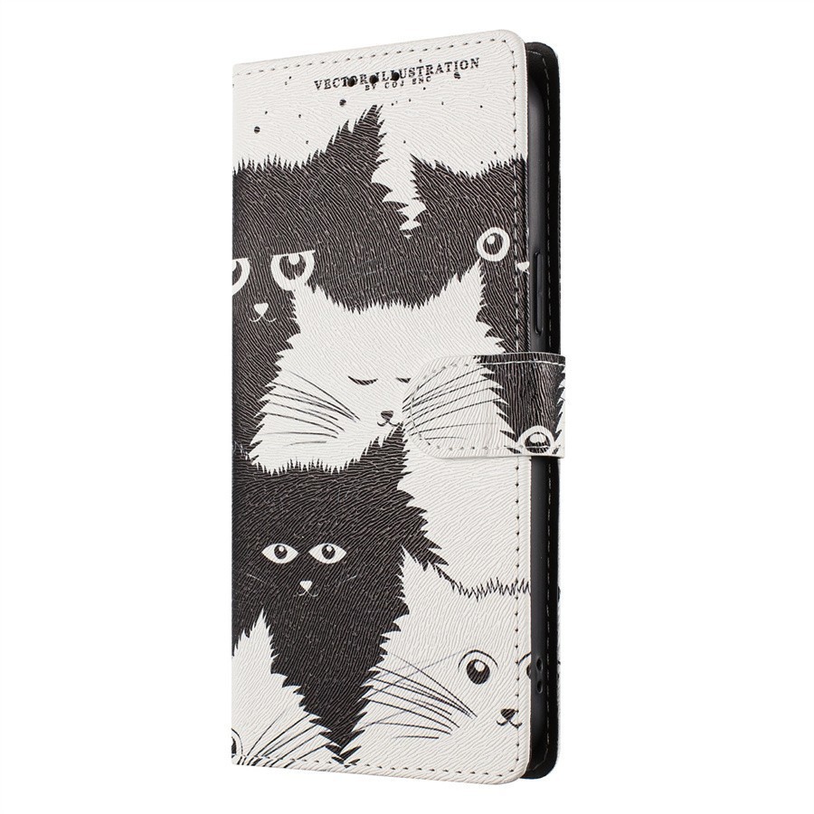 Cat Flower Wallet Cover Case for Xiaomi Redmi Note 15 14 12 11 13 10 POCO M8