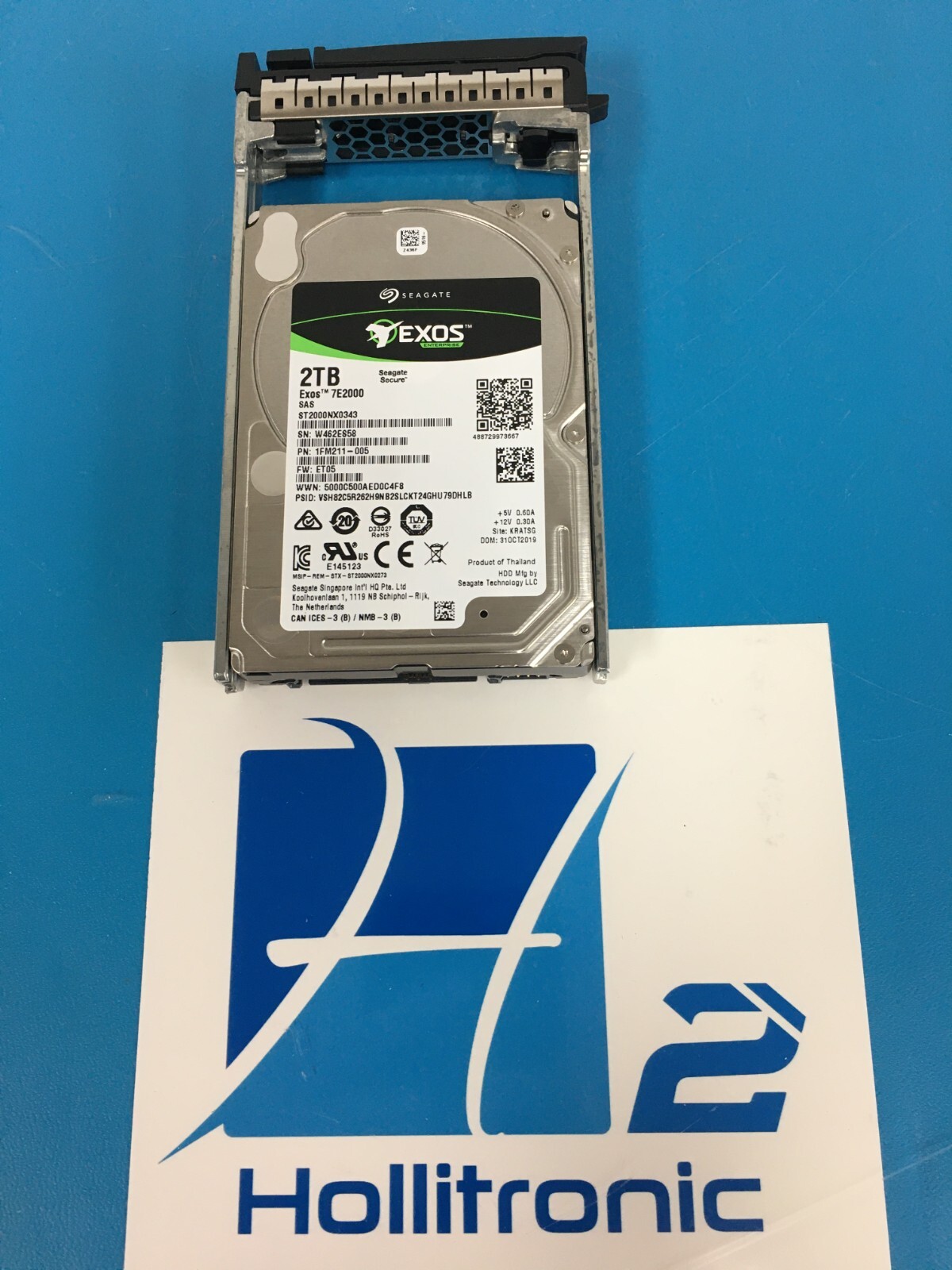 Seagate Exos 7E2000 2TB SAS 12Gb/s 7200 RPM SED Enterprise HDD ST2000NX0343