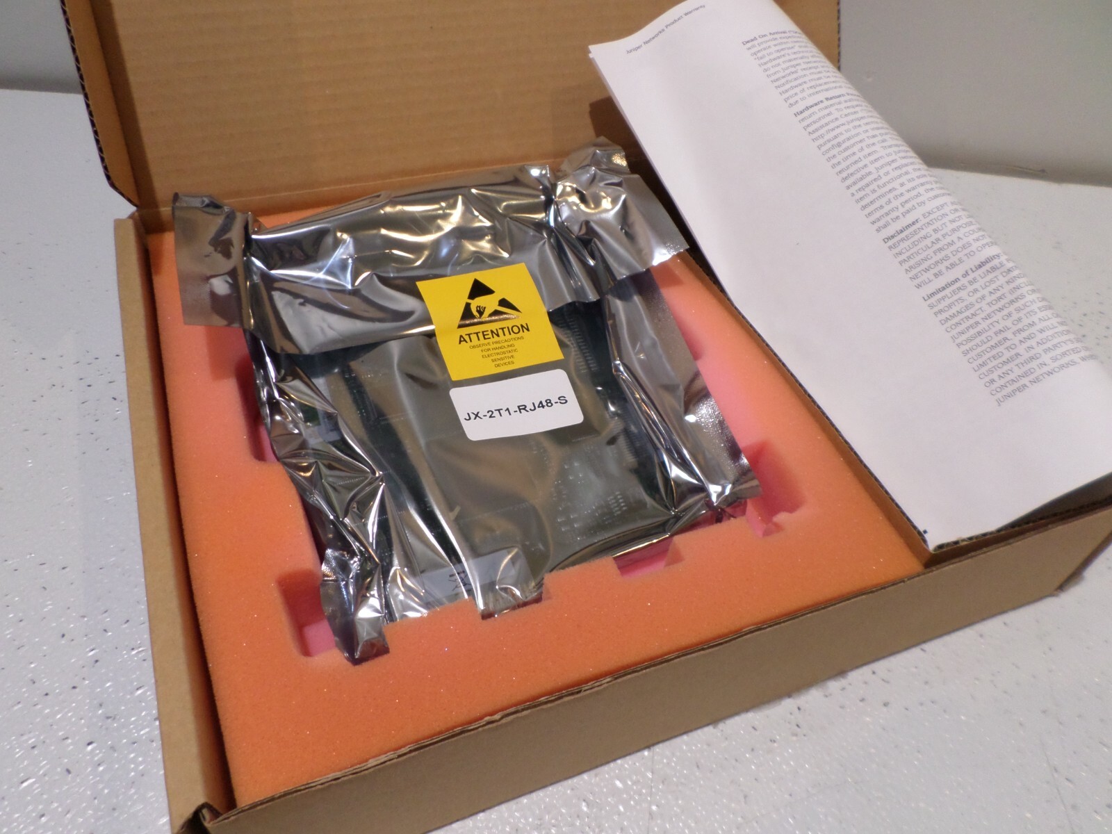 Juniper JX-2T1-RJ48-S 2-Port T1/E1 Interface Module  - NEW, Sealed