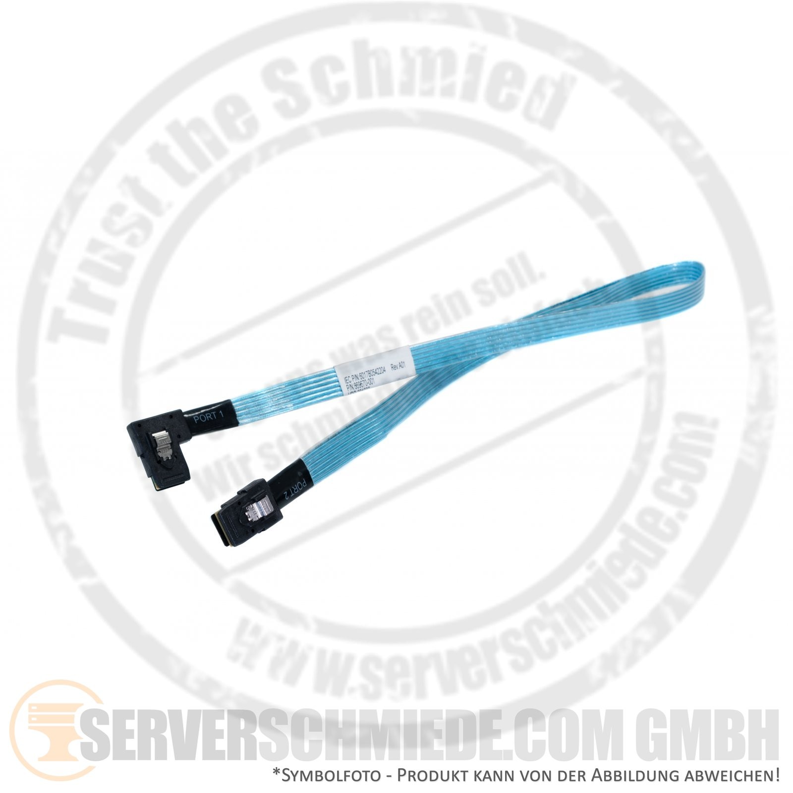 HP 60cm SAS Cable 1x SFF-8087 Straight 1x SFF-8087 Angle 869670-001 6017B0542204