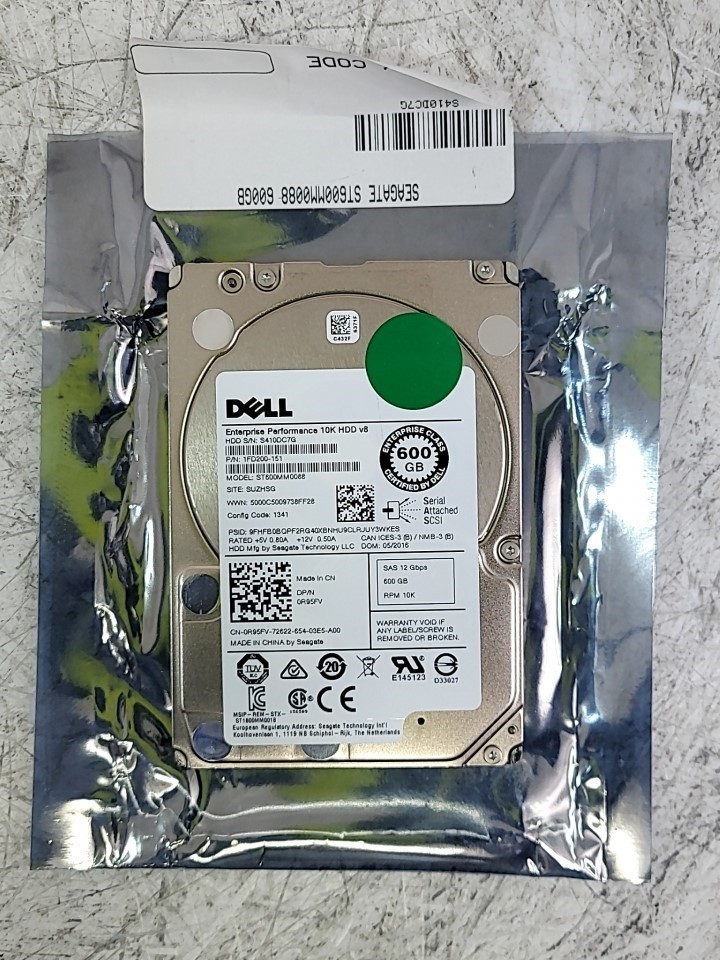 DELL ST600MM0088 1FD200-151 Hard Drive SAS 2.5" 600GB